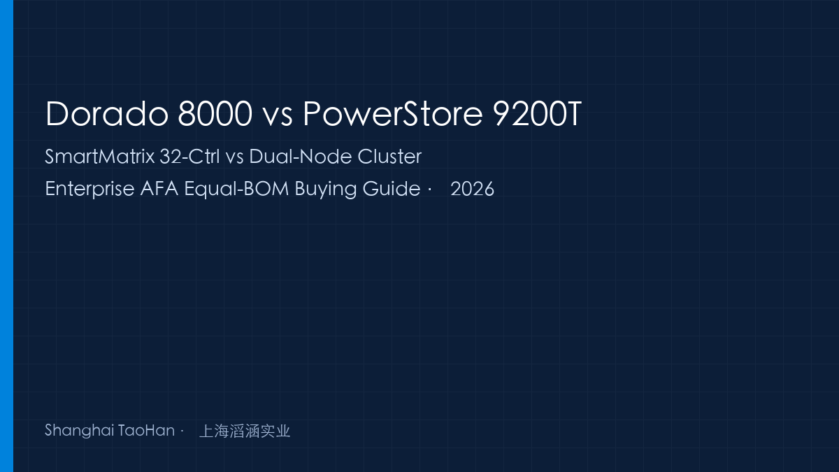 Huawei OceanStor Dorado 8000 vs Dell PowerStore 9200T Equal-BOM Comparison — TaoHan